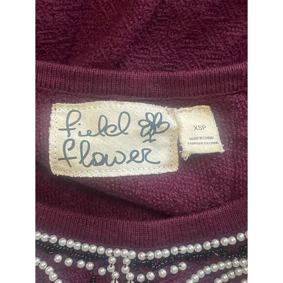 Anthropologie Pearled Pearl Bow Pullover Sweater‎ by Field Flower - Picture 7 of 7